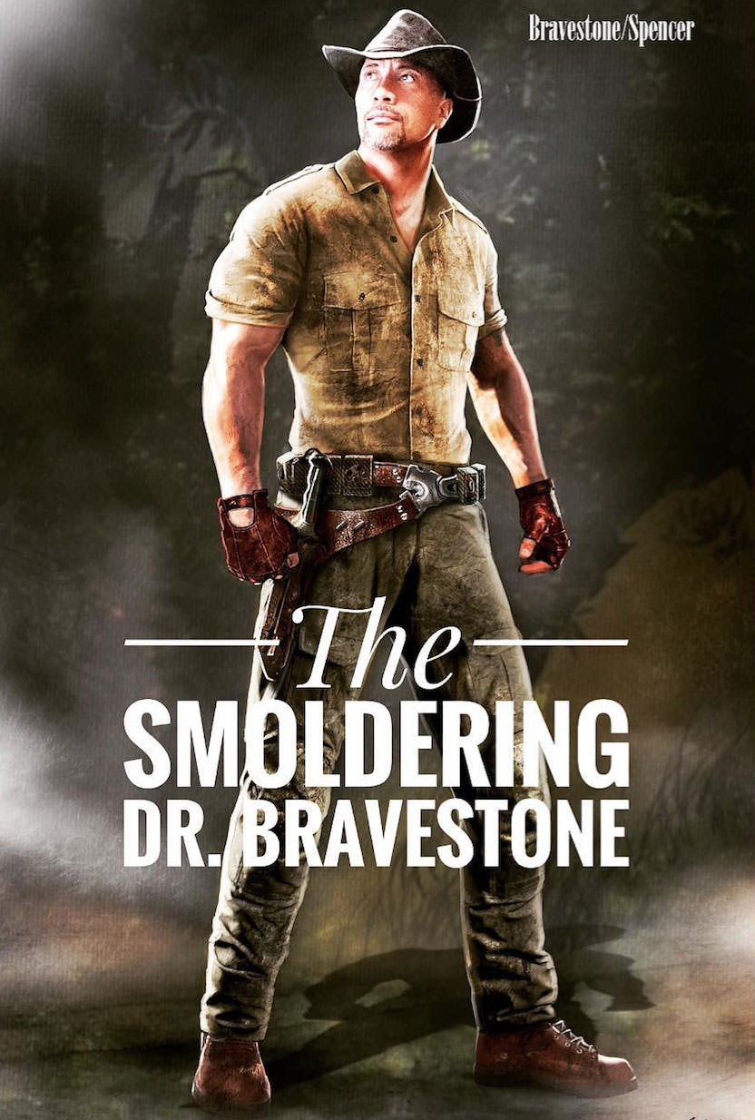 Dwayne Johnson - The Smoldering" Dr. Bravestone in Jumanji