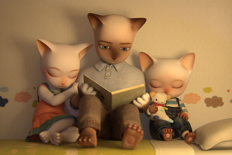 انیمیشن کوتاه Trois Petits Chats