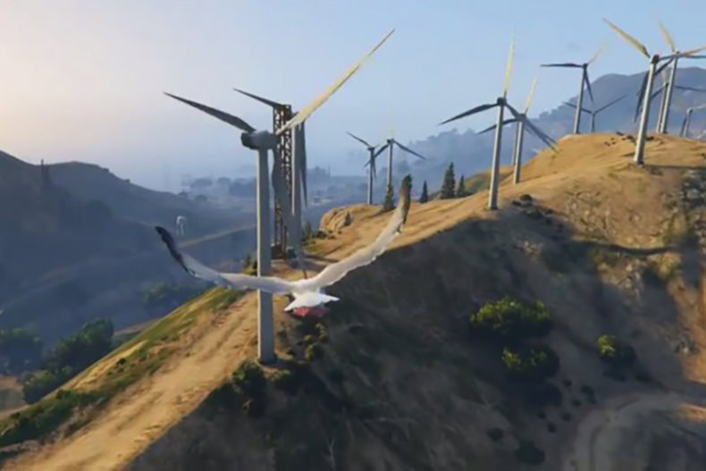 تماشا کنید: تجربه بازی Grand Theft Auto V از نگاه یک پرنده