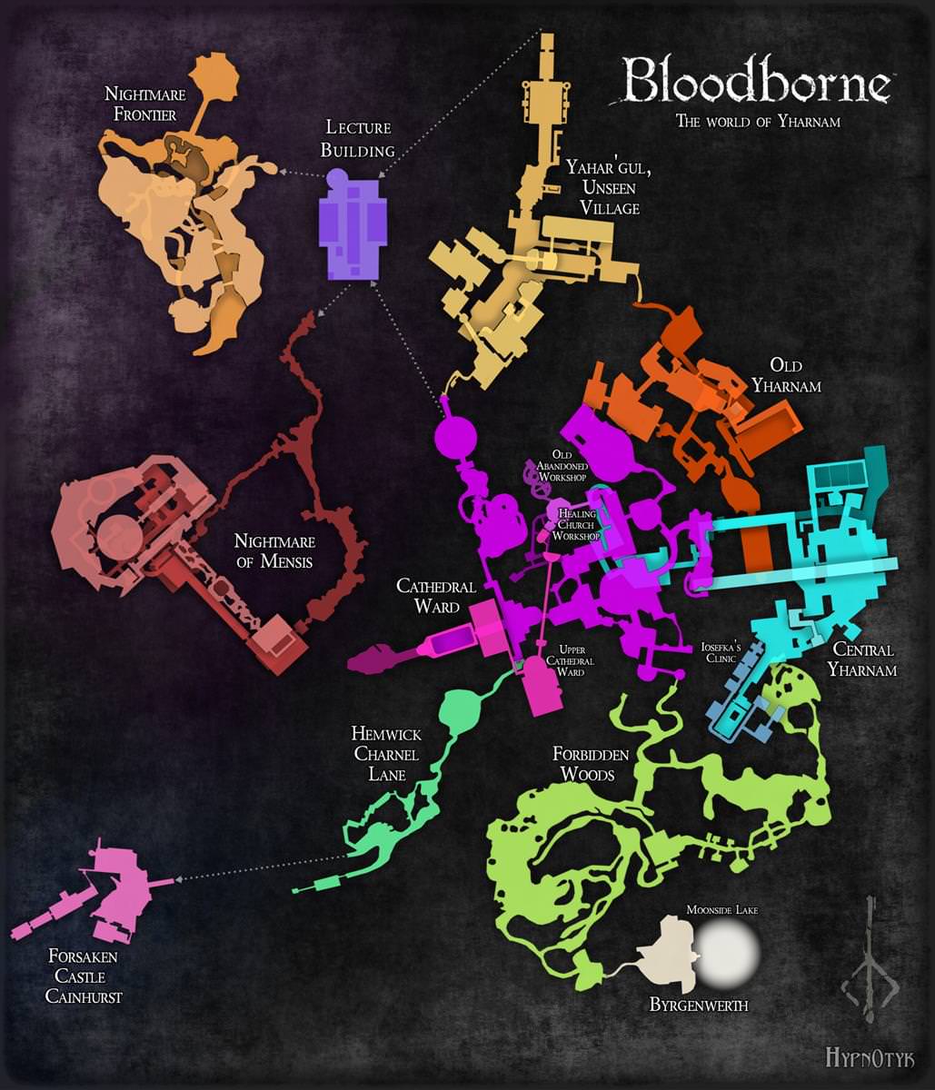 نقشه بازی Bloodborne