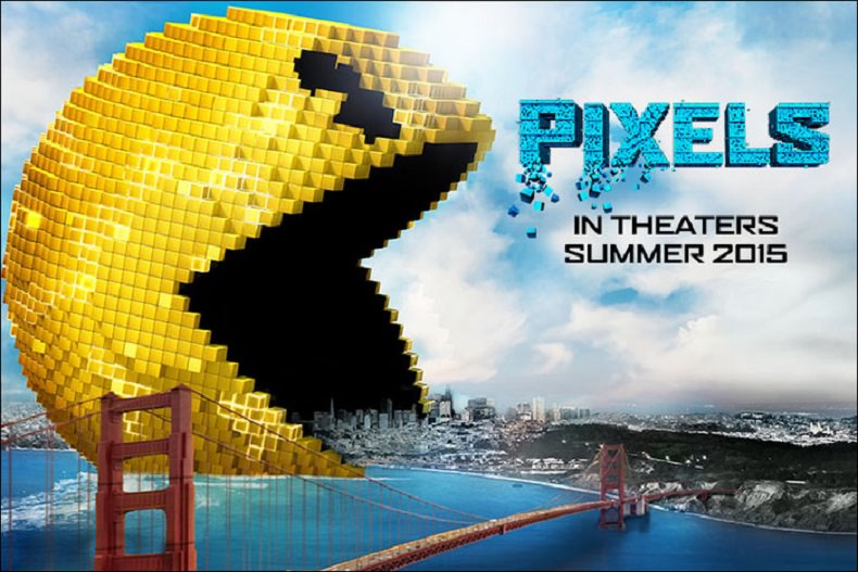 Pixels 2015. Пиксели 2015. Пиксели Постер.