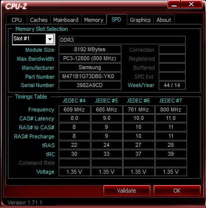 ASUS ROG G20 CPU-Z RAM