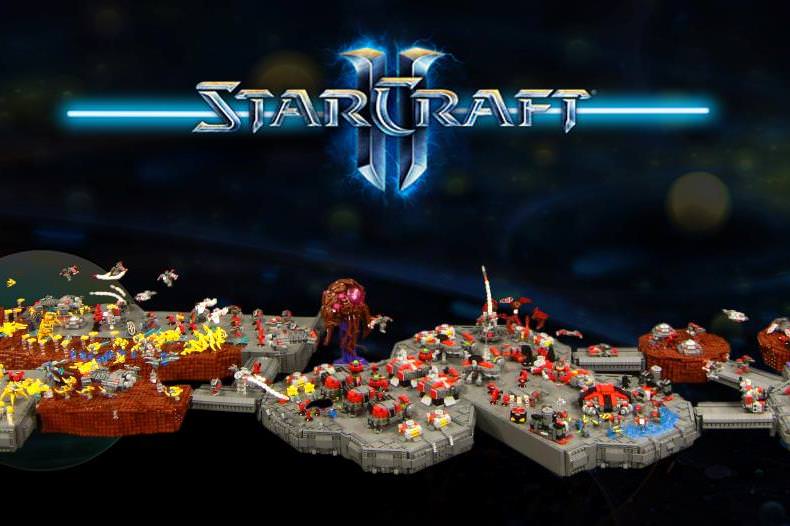 تماشا کنید: ساخت سازه لگویی ۴.۲ متری از بازی StarCraft II