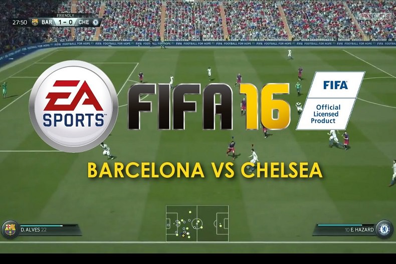 تماشا کنید: گیم پلی بازی FIFA 16 بازی بارسلونا-چلسی