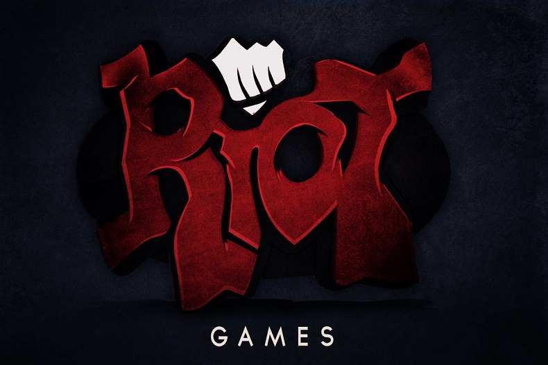 لوگو Riot Games به شکل گرافیتی