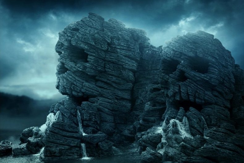 تماشا کنید: اسکلت غول پیکر در ویدئوی لو رفته از صحنه ی فیلمبرداری Kong: Skull Island