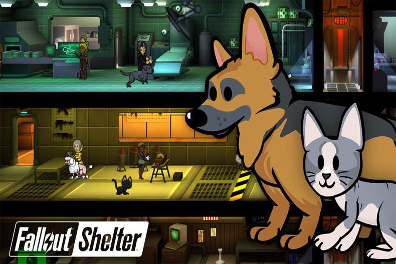 اضافه شدن یک سگ و گربه به بازی Fallout Shelter برای همراهی بازیکنان