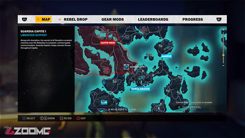 نقشه‌ی عظیم بازی پر از مناطقی است که می‌توانید به آن‌ها حمله کنید
