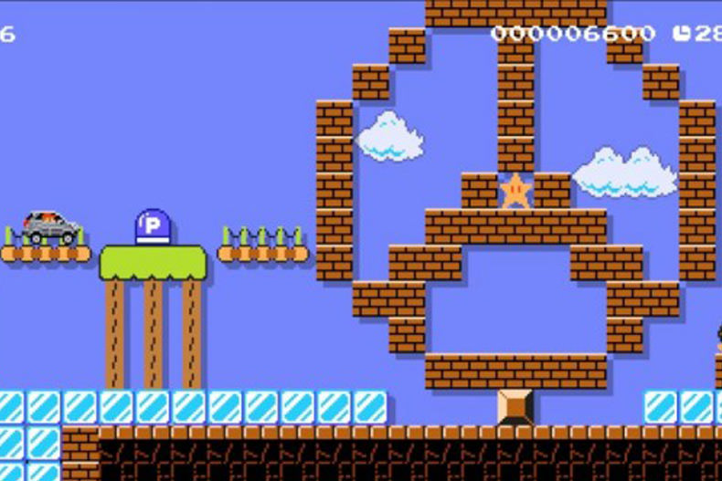 ساخت  مرحله‌ ای برای بازی Super Mario Maker توسط کمپانی مرسدس بنز