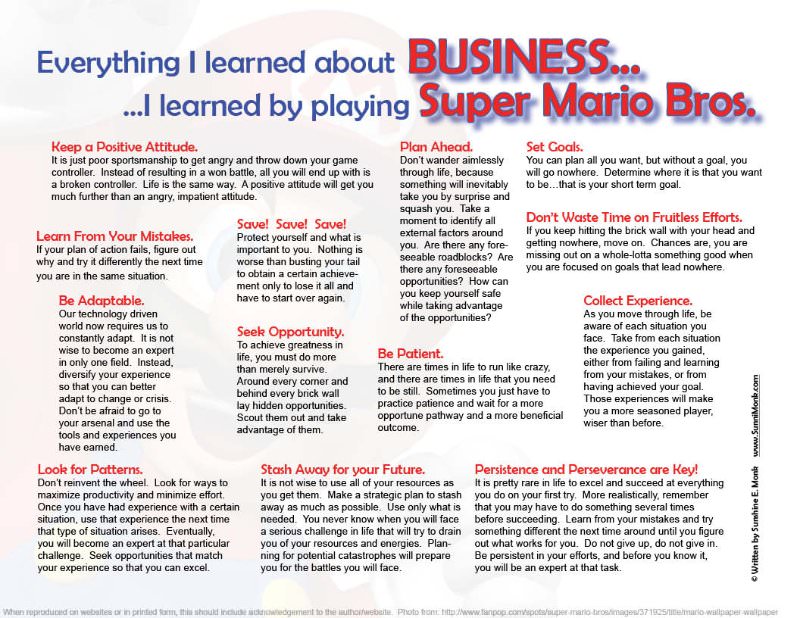 Mario Business Plan