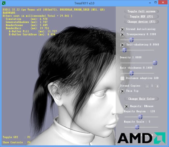 AMD TressFX Screenshot