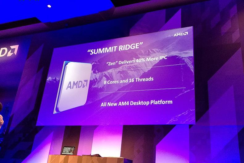 کامپیوتکس 2016: AMD پردازنده جدید Summit Ridge با معماری Zen را نمایش داد