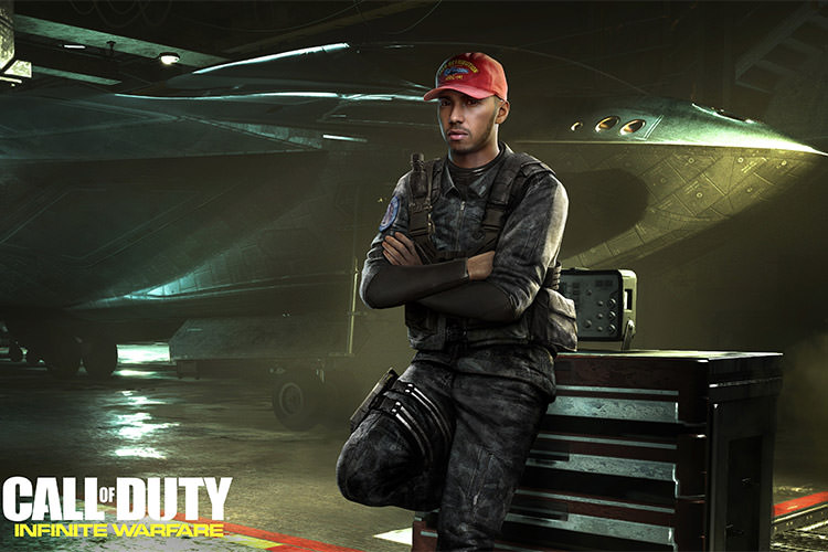 حضور لوییس همیلتون ستاره فرمول وان در بازی Call of Duty: Infinite Warfare
