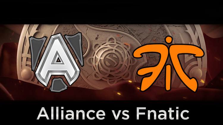 fnatic vs Alliance day 3 main event ti6