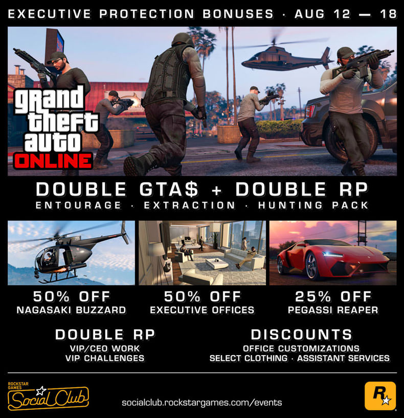 Executive Protection Bonuses GTA Online