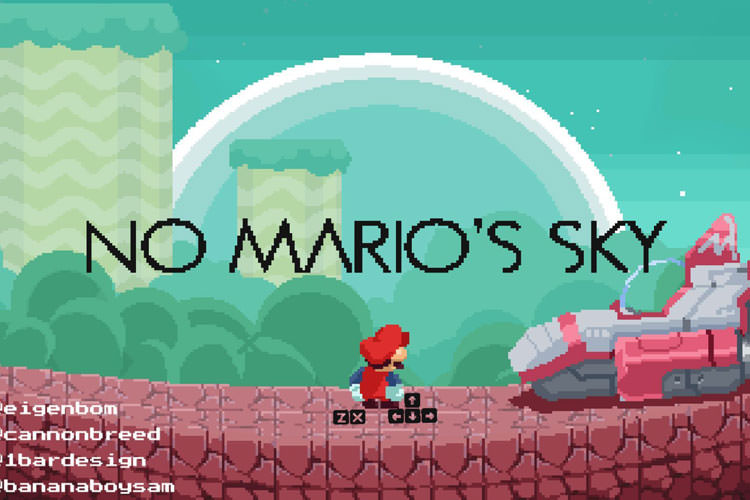 ساخت یک بازی کوچک با ترکیب Mario و No Man's Sky
