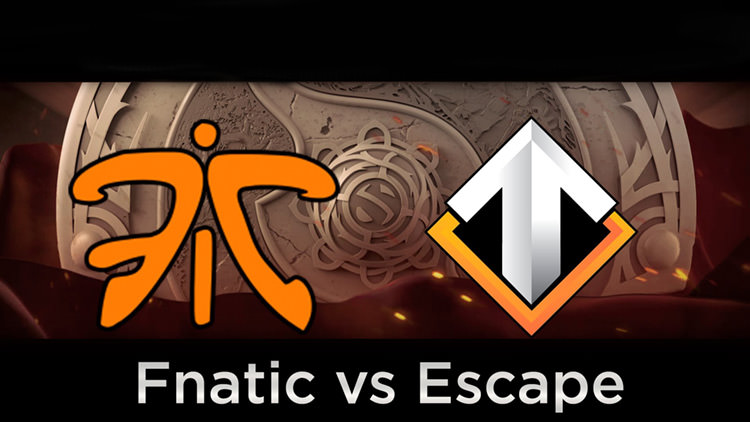fnatic vs escape day 1 playoff ti6