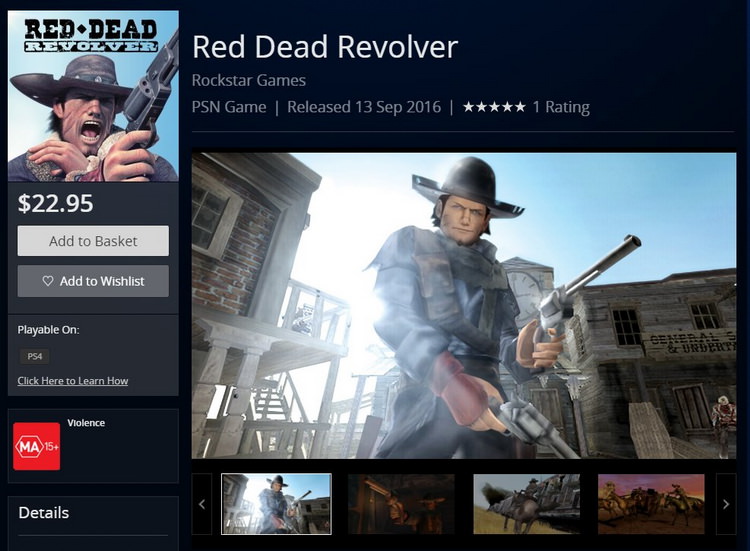 Red Dead Revolver - PS2 to PS4 Games
