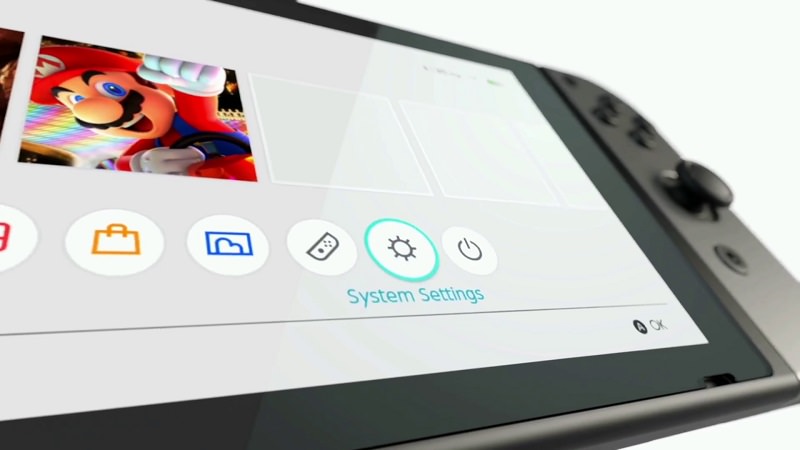 Nintendo Switch UI