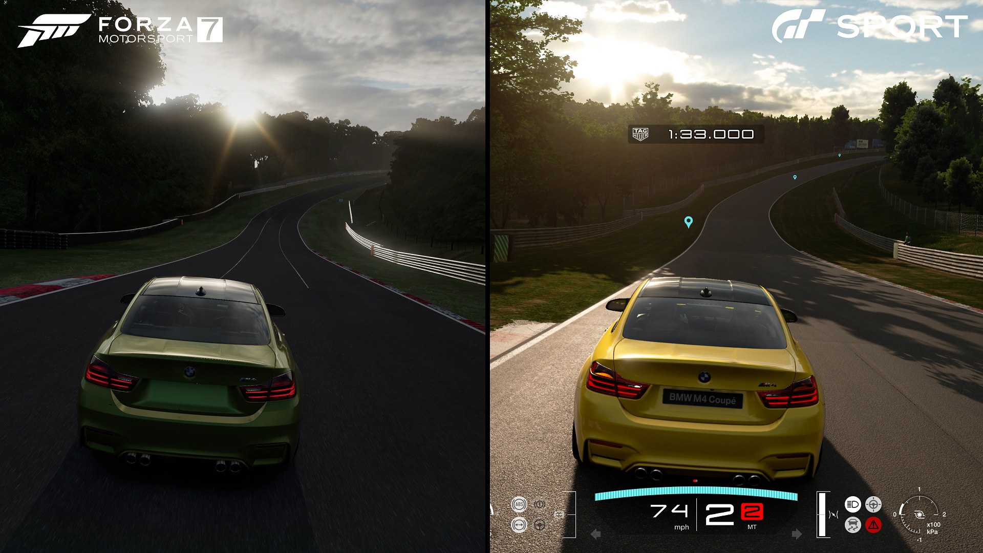 مقایسه فنی بازی Gran Turismo Sport و بازی Forza Motorsport 7