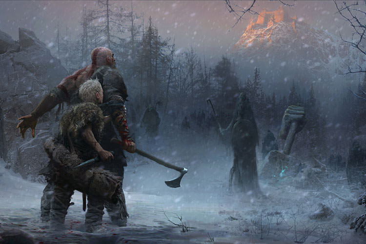 تصاویر هنری جدید God of War با محوریت صحنه‌های مبارزه بازی