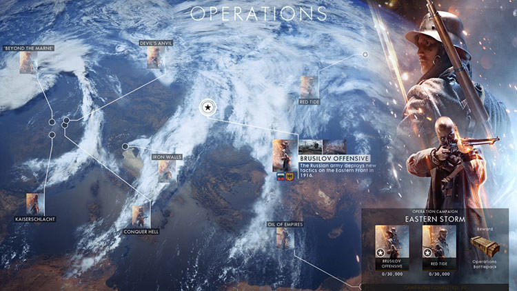 حالت Operation Campaigns بازی Battlefield 1