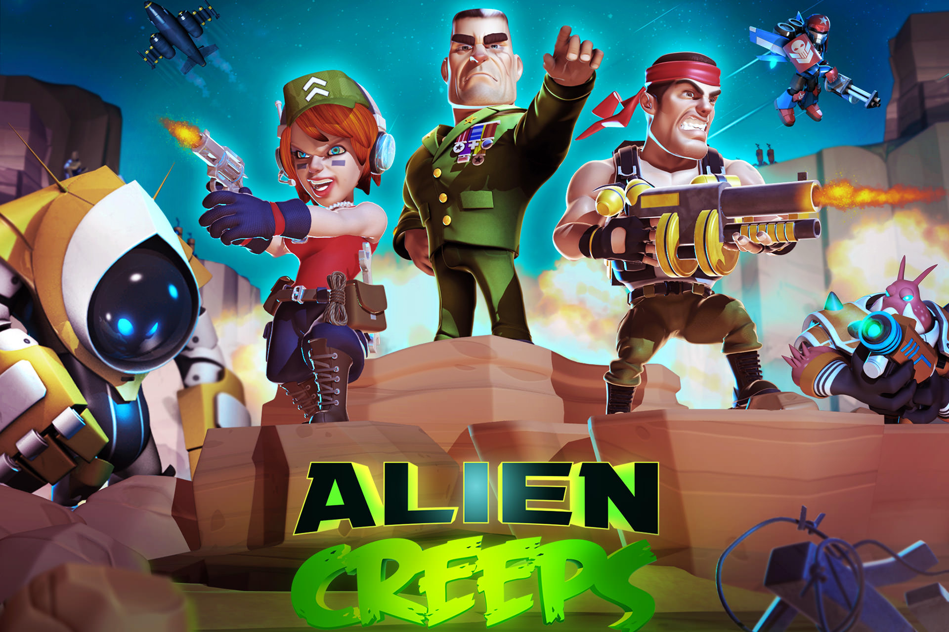 بررسی بازی موبایل Alien Creeps