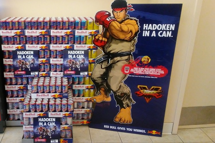 همکاری Capcom و Red Bull برای تولید نوشابه با طرح Street Fighter V