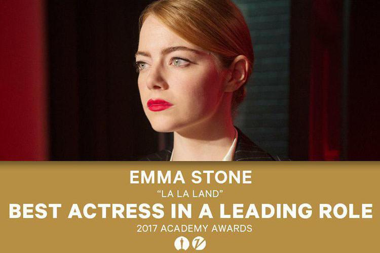 اما استون برنده جایزه اسکار 2017 بهترین بازیگر زن نقش اصلی شد