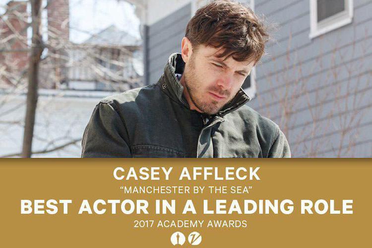 کیسی افلک برنده جایزه اسکار 2017 بهترین بازیگر مرد نقش اصلی شد