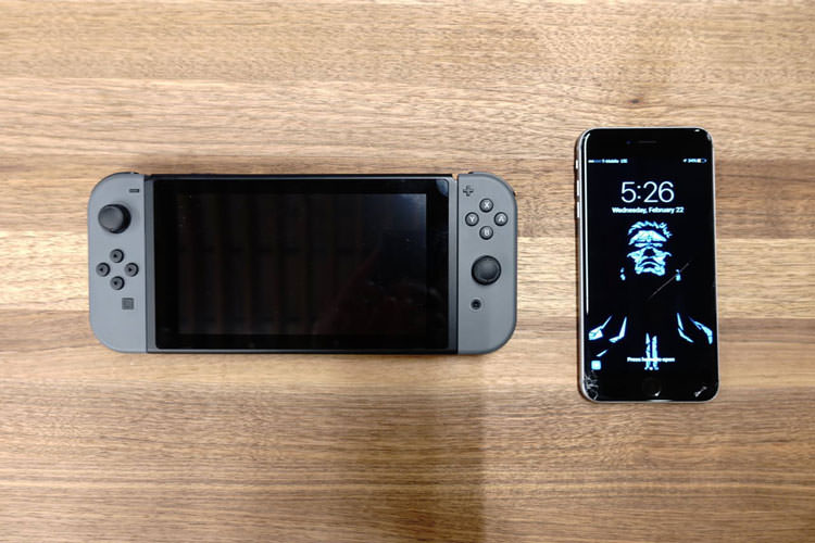 Nintendo Switch vs iphone 6s ©Gamespot 