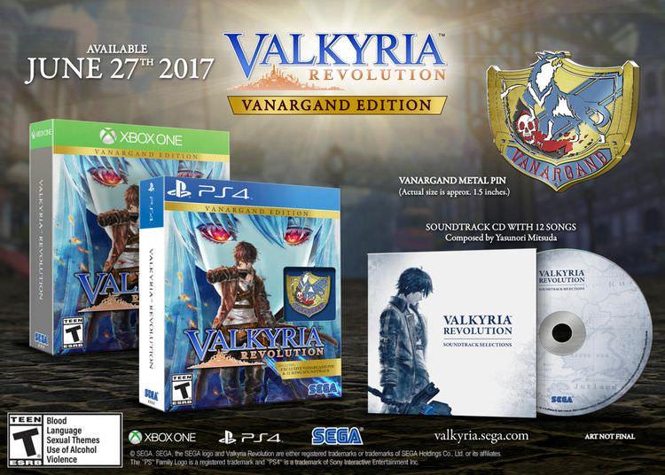 بازی Valkyria Revolution - محتویات نسخه Vanargand Edition