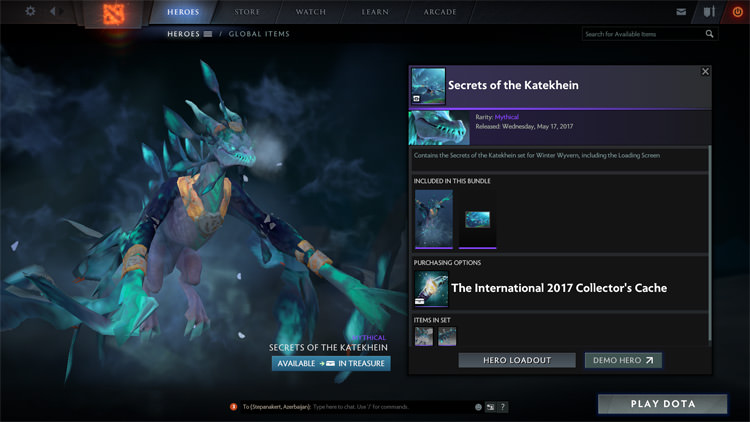The International 2017 Collector’s Cache