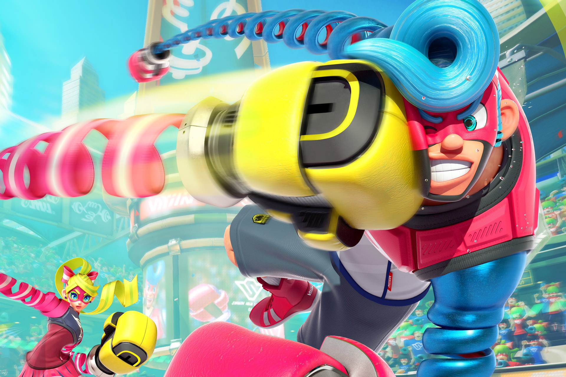 Arms player. Армс Нинтендо свитч. Arms игра Нинтендо. Игры на Нинтендо свитч Arms.