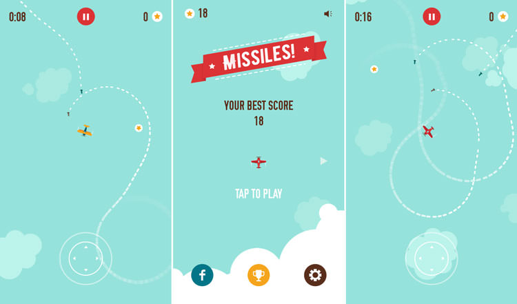 بازی موبایل missiles