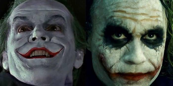 The Dark Knight Trilogy - Jack Nicholson - Heath Ledger