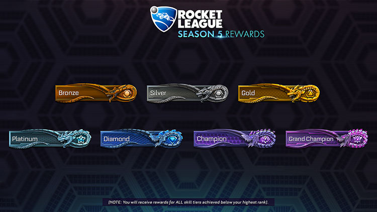 جوایز فصل پنجم بازی Rocket League