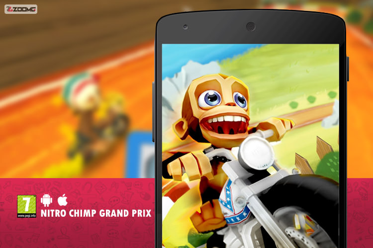 معرفی بازی موبایل Nitro Chimp Grand prix
