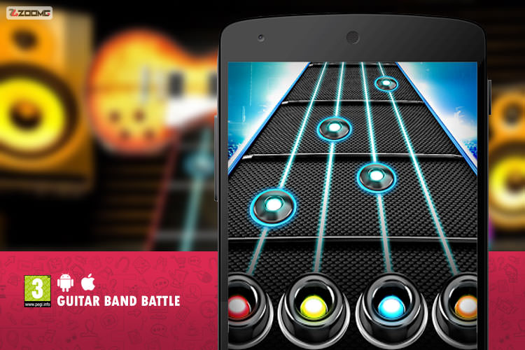 معرفی بازی موبایل Guitar Band Battle