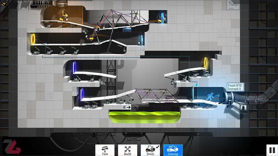 Bridge Constructor Portal بررسی بازی