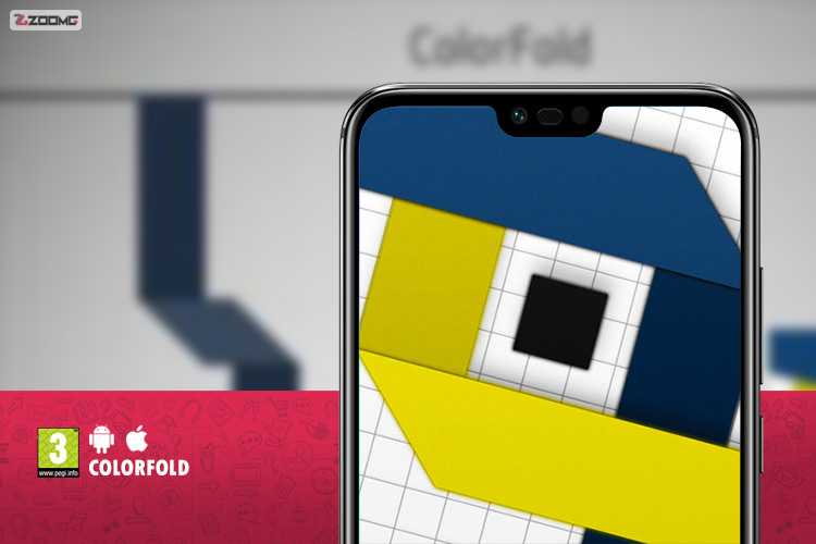 معرفی بازی موبایل ColorFold؛ تاکردن روبان‌های رنگی