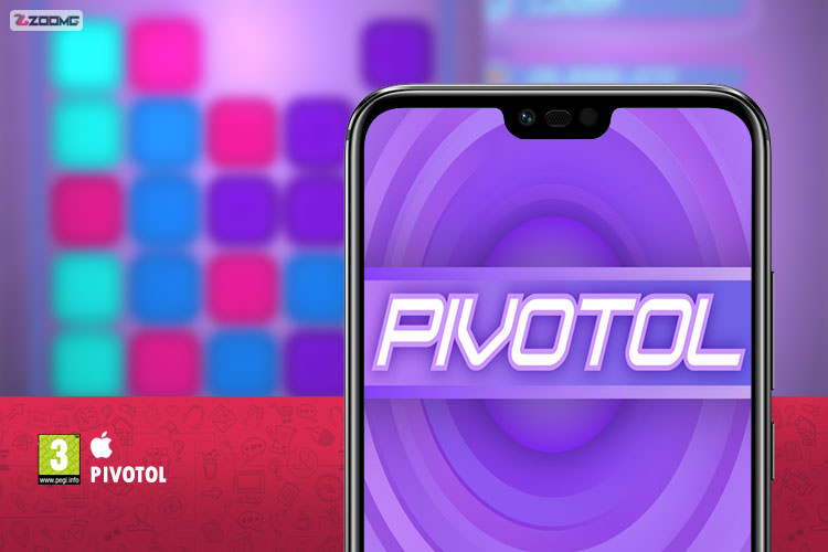 معرفی بازی موبایل Pivotol؛ بارش مربع‌های نئونی