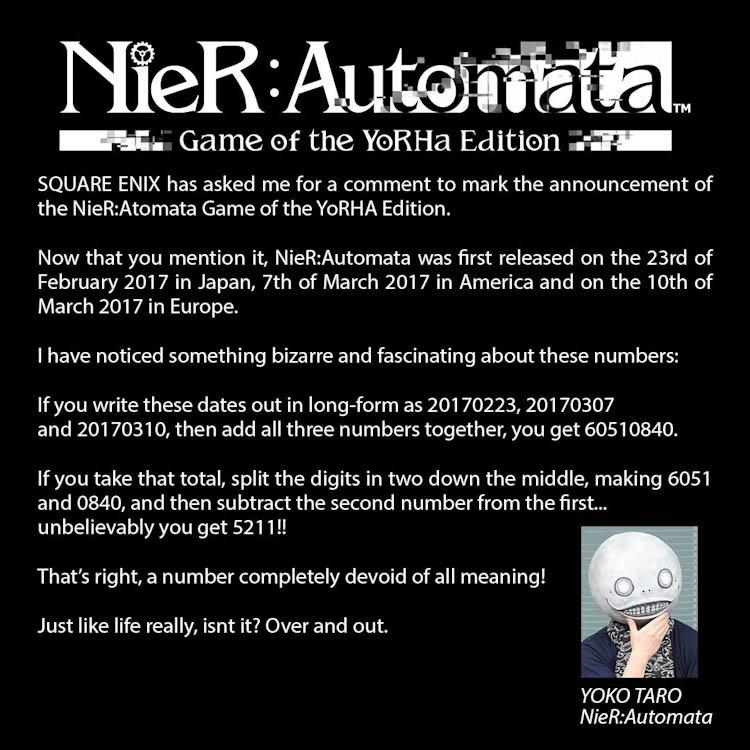 نسخه Game of the YoRHa بازی Nier: Automata