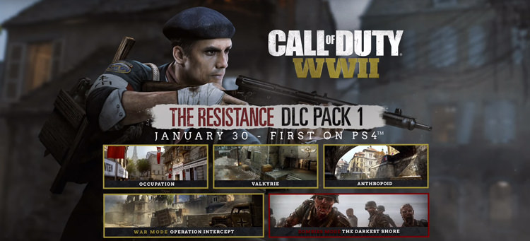کمپانی اکتیویژن اعلام کرد که بسته گسترش‌دهنده Resistance بازی Call Of Duty: WW2 هفته آینده برای ایکس‌باکس وان و پی‌سی نیز منتشر خواهد شد.  به لطف انحصار زمانی سونی، بسته گسترش‌دهنده Resistance بازی Call Of Duty: WW2 از اوایل بهمن‌ماه در دسترس کاربران پلی‌استیشن 4 قرار دارد، اما کاربران ایکس‌باکس وان و پی‌سی نیز به زودی امکان تجربه آن را خواهند داشت. در تازه‌ترین اخبار بازی، کمپانی اکتیویژن اعلام کرد که بسته الحاقی Resistance هفته آینده برای دو پلتفرم دیگر نیز منتشر خواهد شد.  این بسته الحاقی سه نقشه جدید با نام‌های Valkyrie، Anthropoid و Occupation را به بخش چندنفره بازی اضافه می‌کند و استودیو اسلج‌همر گیمز می‌گوید که همه آنها حول موضوع مقاومت تمرکز خواهند داشت. این بسته الحاقی همچنین یک نقشه مخصوص حالت War با نام Operation Intercept را به همراه می‌آورد که بازیکنان در آن تلاش می‌کنند تا نیروهای مقاومت فرانسه را نجات دهند و به سلامت از منطقه جنگی فرار کنند.  علاوه بر نقشه‌های جدید، بسته الحاقی Resistance یک مرحله جدید با نامThe Darkest Shore  را به حالت Nazi Zombies اضافه می‌کند. وقایع این مرحله در یک جزیره «دور افتاده» اتفاق می‌افتد و در آن شاهد اسلحه‌های جدید، زامبی‌های چالاک و البته یک محیط مه‌آلود هستیم که مقابله با زامبی‌ها را به دلیل نبود دید کافی دشوار می‌کند.  بسته الحاقی Resistance یک ماه پس از اینکه در پلی‌استیشن 4 در دسترس قرار گرفت، در تاریخ دهم اسفندماه (1 مارس) به ایکس‌باکس وان و پی‌سی راه می‌یابد. این بسته یکی از اقلام سیزن پَس بازی به شمار می‌آید که با قیمت 50 دلار به فروش می‌رسد و امکان تهیه آن به صورت جداگانه با قیمت 15 دلار نیز وجود دارد.  در بهمن‌ماه امسال کمپانی اکتیویژن گزارش مالی سه ماهه چهارم سال مالی ۲۰۱۷ را منتشر کرد و مطلع شدیم که بازی Call of Duty: WWII جدا از بزرگ‌ترین بازی کنسولی، بزرگ‌ترین عرضه دیجیتالی روی پلتفرم‌های پلی استیشن را هم به خود اختصاص داده است. اخیرا هم مایکل کاندری و گلن اسکوفیلد، دو بنیان‌گذار اسلج‌همر گیمز از این استودیو جدا شدند تا سمتی جدید در اکتیویژن برعهده بگیرند. همچنین مدتی قبل اکتیویژن تایید کرد که استودیو تری‌آرک ساخت نسخه بعدی بازی را برعهده خواهد داشت و این خبر باعث شد که شایعات اخیر درباره Black Ops 4 کمی قابل اتکا شوند.   شما می‌توانید نقد و بررسی بازی Call Of Duty: WW2 را در صورت تمایل از اینجا مطالعه کنید و نظرات خود را در خصوص این خبر با وب‌سایت زومجی در میان بگذارید. 