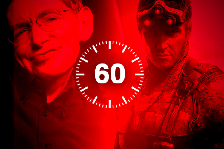 ۶۰ ثانیه: از درگذشت استیون هاوکینگ تا بازی جدید Splinter Cell