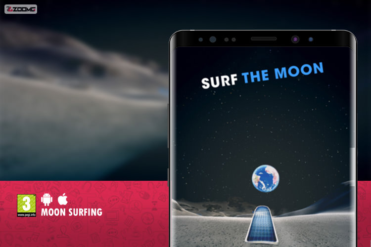 معرفی بازی موبایل Moon Surfing