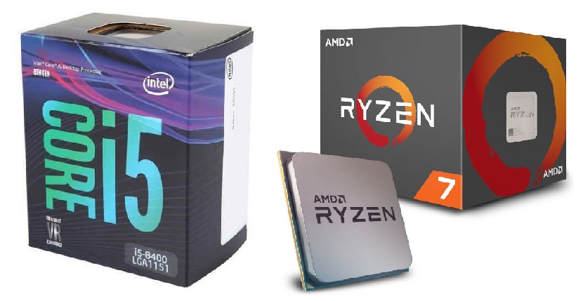 Intel Core i5 8400 AMD Ryzen 7 1700