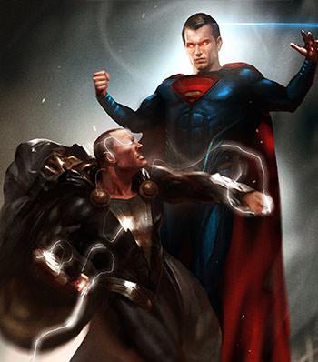 black adam - superman