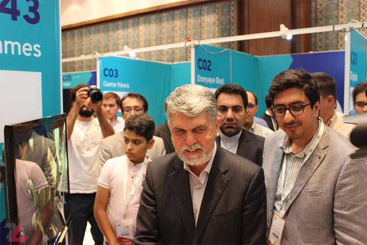 بازدید وزیر فرهنگ و ارشاد اسلامی از رویداد TGC 2018