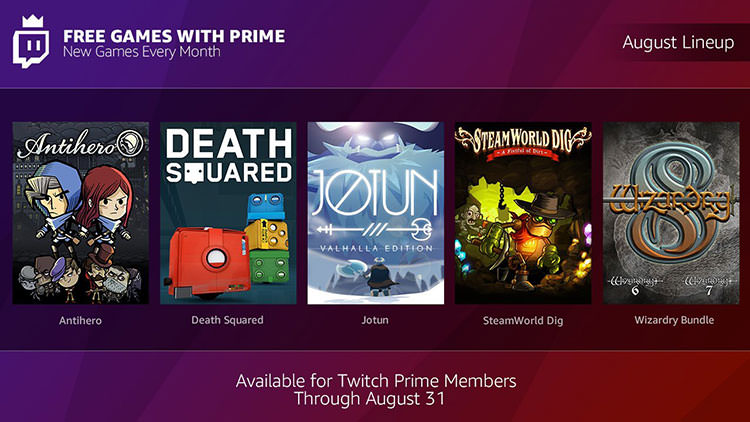 بازی های رایگان ماه آگوست سرویس Twitch Prime